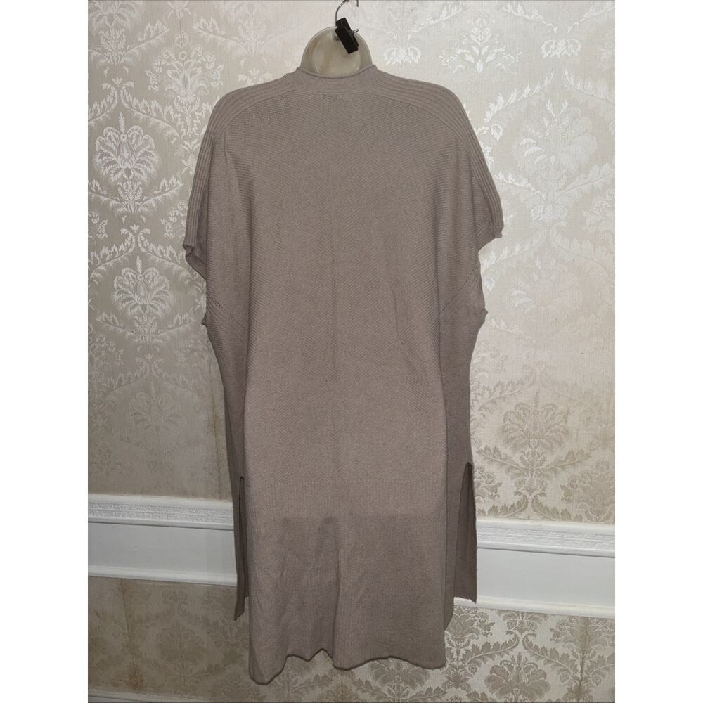 Vince Wool/Cashmere Blend Sleeveless Tunic Length Open Front Cardigan Size S - Picture 7 of 9